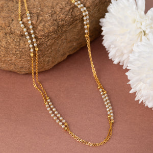 Yani White Goldplated Plated Brass Chain Yani White Goldplated Plated Brass Chain