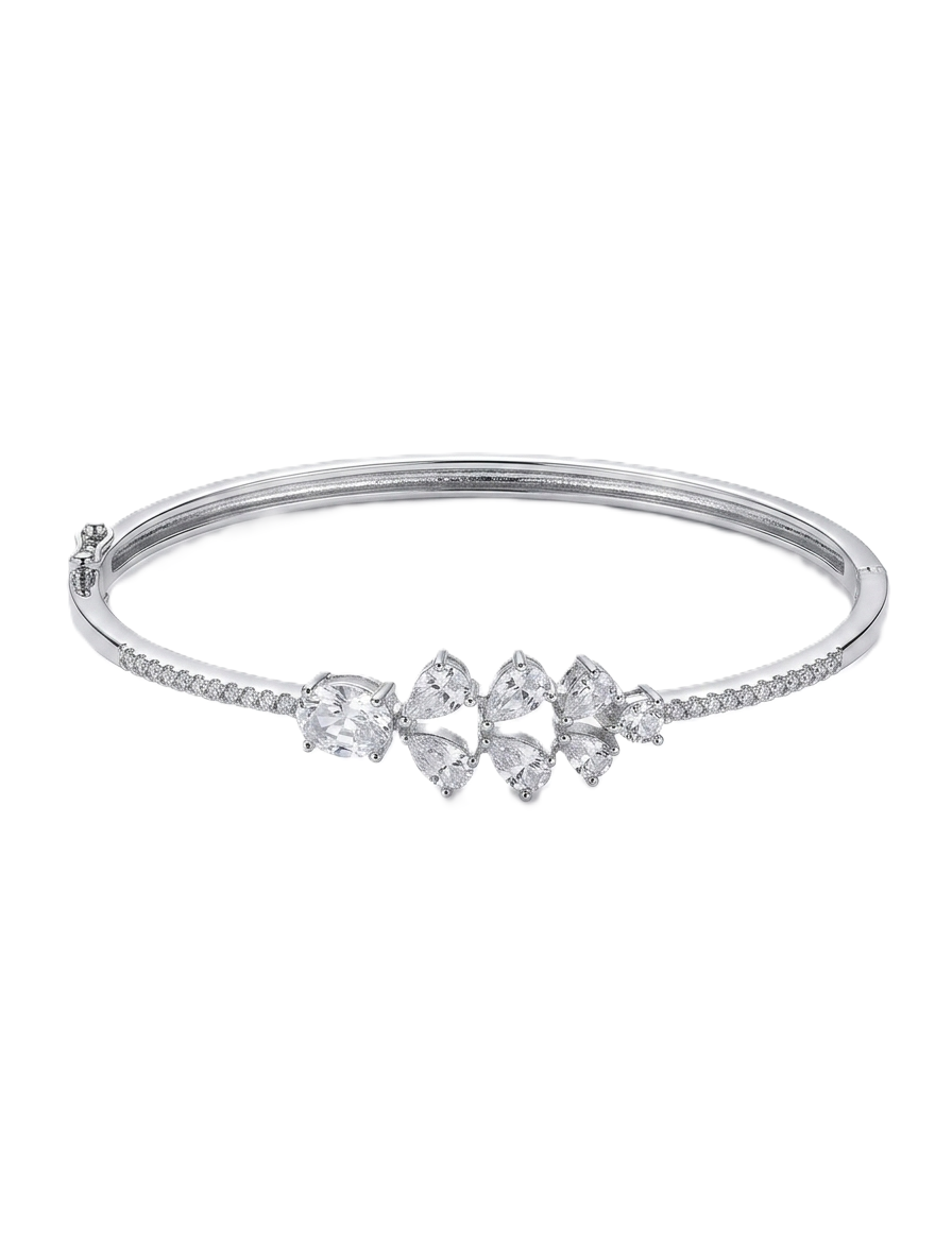 Saiya Silver kada bracelet