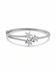 Tiya Silver kada bracelet