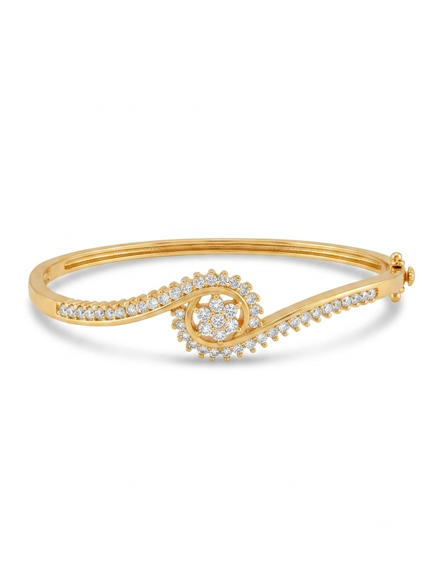 Vanshika Gold kada bracelet
