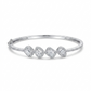Zoya Silver kada bracelet