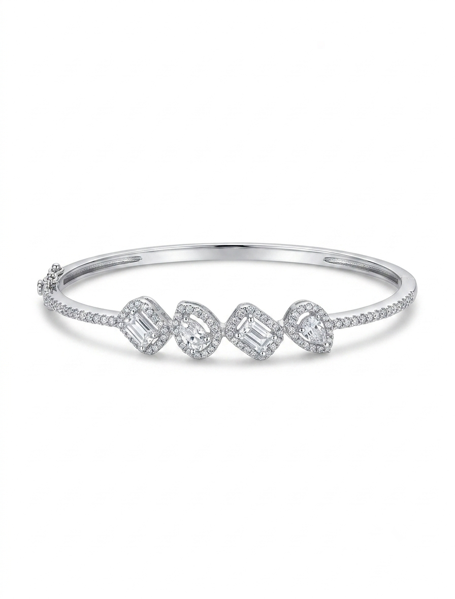 Zoya Silver kada bracelet