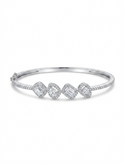 Zoya Silver kada bracelet