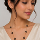 black flora gold tanmaniya necklace