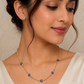 Kanika Blue Evil Eye Gold Tanmaniya Necklace