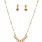 Krishti Pink chain pendant set