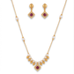 Mehira Pink chain pendant set