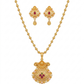 Charm Gold Plated Chain Pendant Set