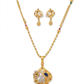 Twinkla Gold Plated Chain Pendant Set