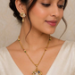 Twinkla Gold Plated Chain Pendant Set