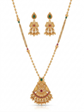 Rose Gold Plated Chain Pendant Set