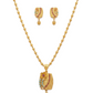 Tara Gold Plated Chain Pendant Set