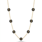 black flora gold tanmaniya necklace