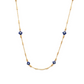 Blue Evil Eye gold tanmaniya necklace