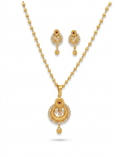Lyra Gold Plated Chain Pendant Set