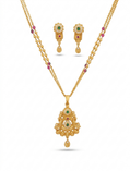 Mahi Gold Plated Chain Pendant Set
