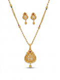Eos Gold Plated Chain Pendant Set