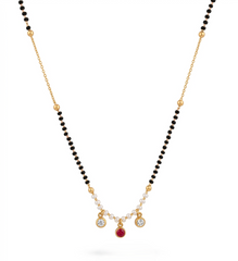 Takshvi Red Pearl Mangalsutra