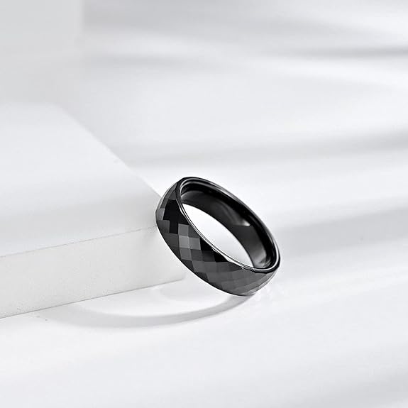 Wing BLACK CERAMIC RING PZMO
