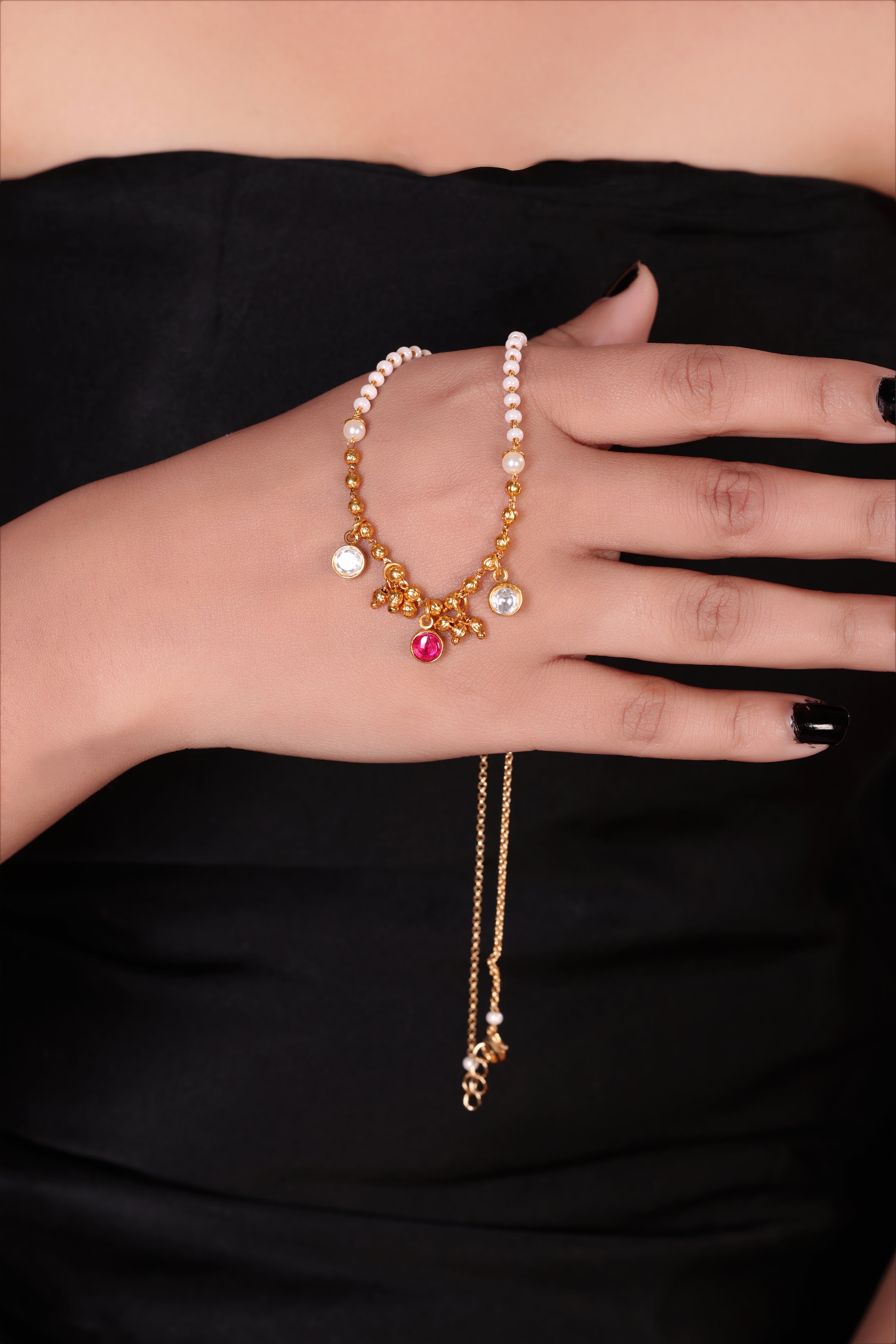 Anaya flora gold tanmaniya necklace PZMO