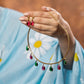Selena Multi Ruby Stone Western Necklace For Women