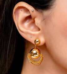 Golden Ring Earring