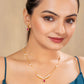 Sitara Pink chain pendant set