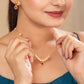Sitara Pink chain pendant set