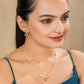 Sitara Green chain pendant set