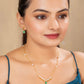 Sitara Green chain pendant set