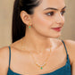Sitara Green chain pendant set