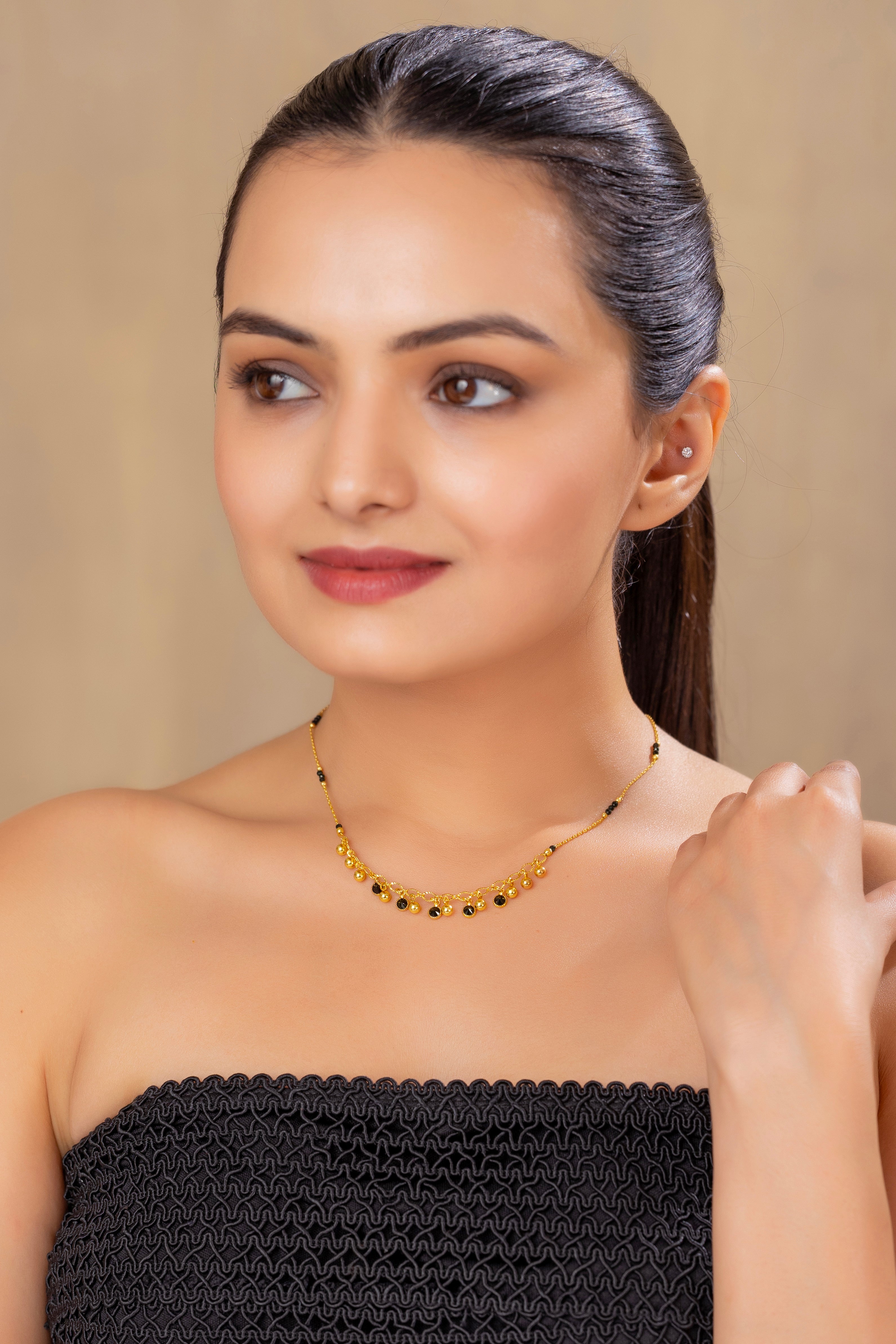 Kiyara Gold Tanmaniya Necklace PZMO