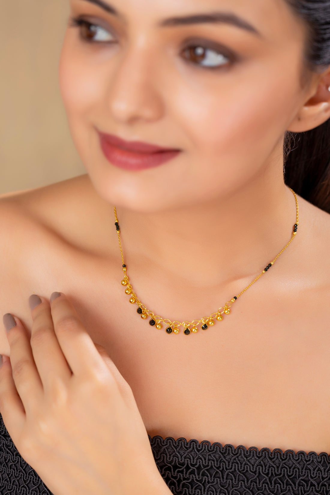 Kiyara Gold Tanmaniya Necklace PZMO