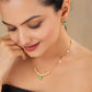 Mehira Green chain pendant set