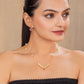 Mehira Pink chain pendant set