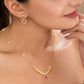 Mehira Pink chain pendant set