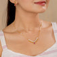 Krishti Pink chain pendant set