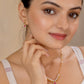 Krishti Pink chain pendant set
