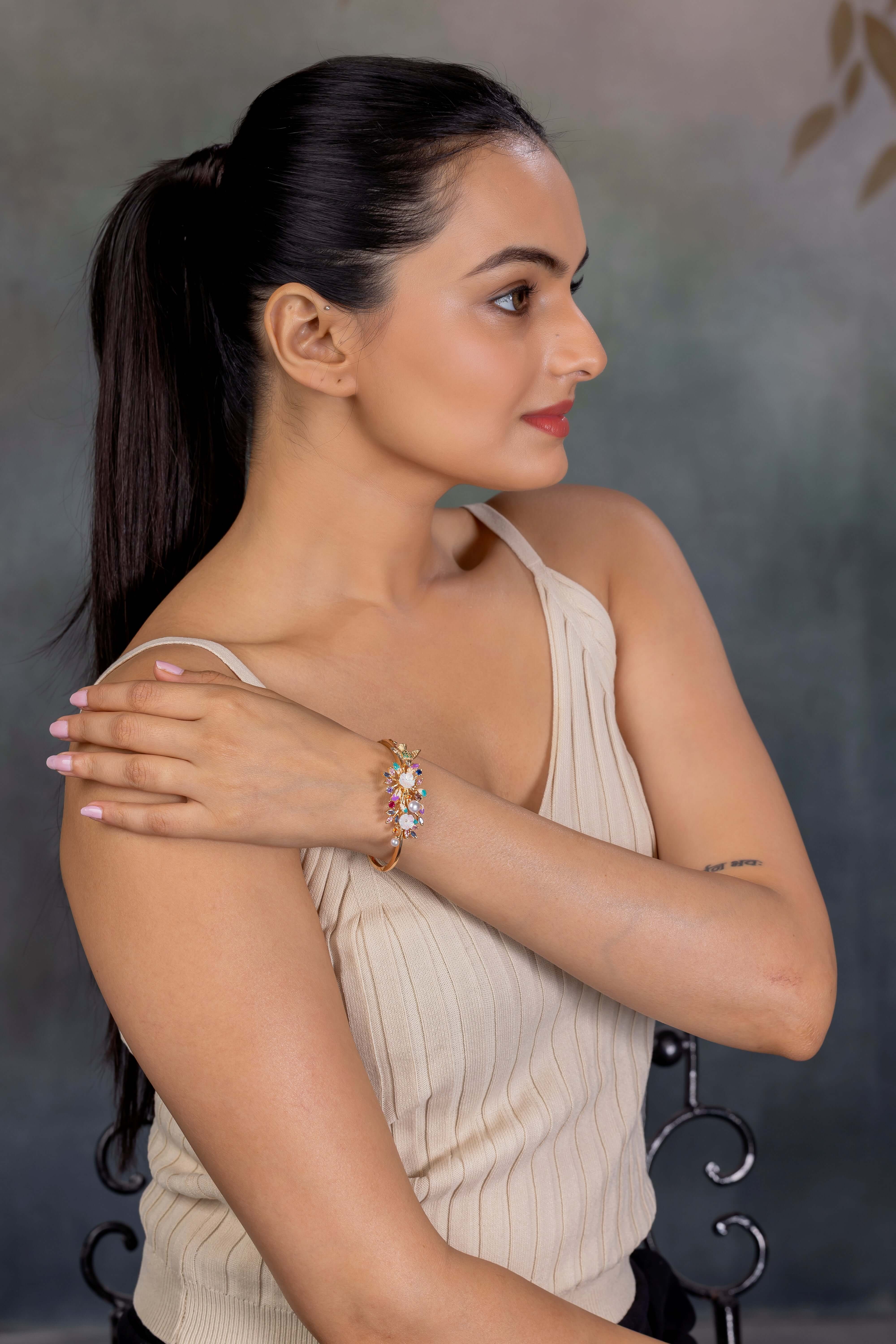Adhya Gold kada bracelet PZMO