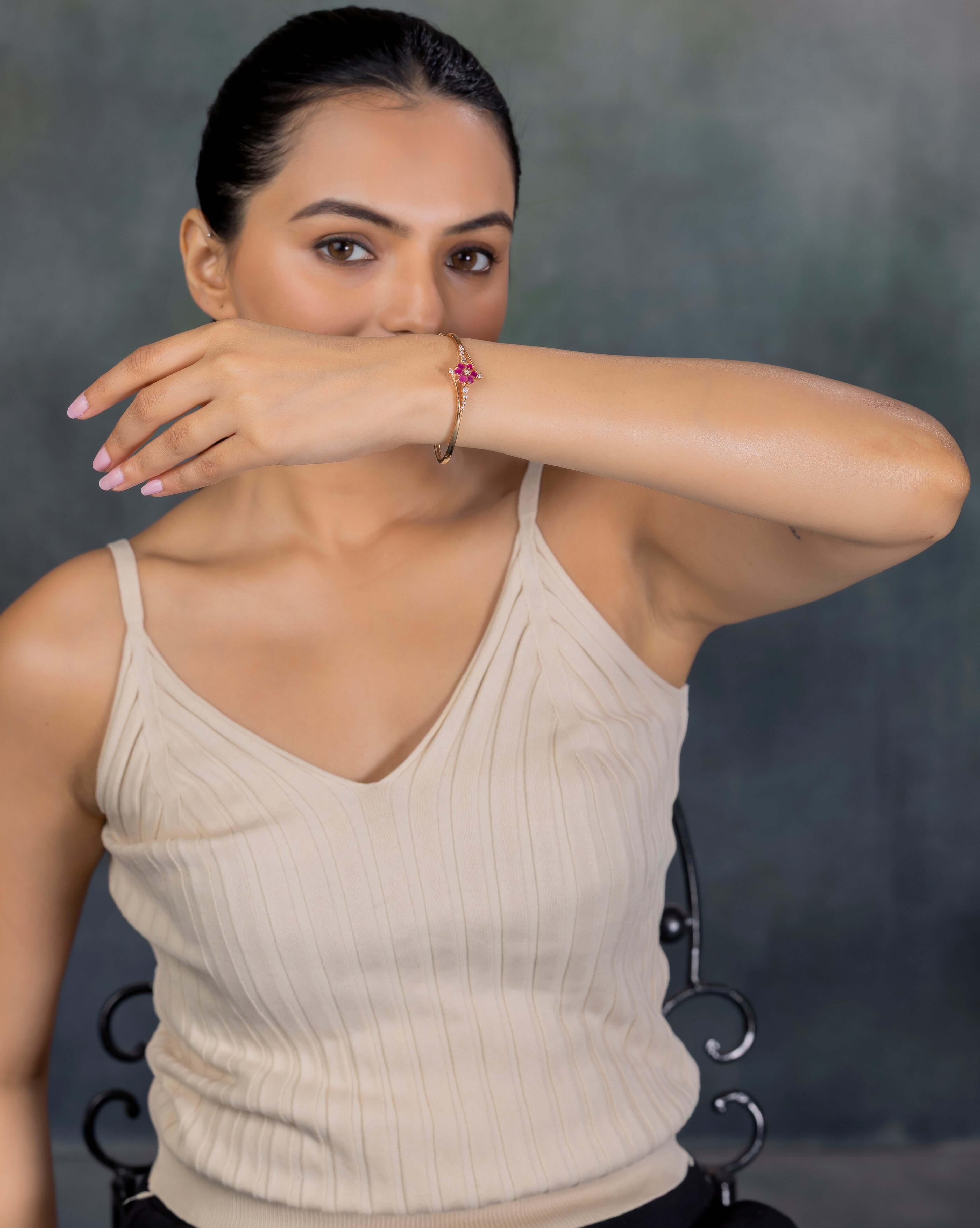 Rahi Gold kada bracelet PZMO