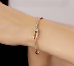 Pritha Gold kada bracelet