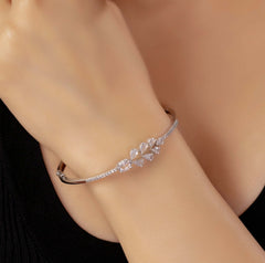 Saiya Silver kada bracelet