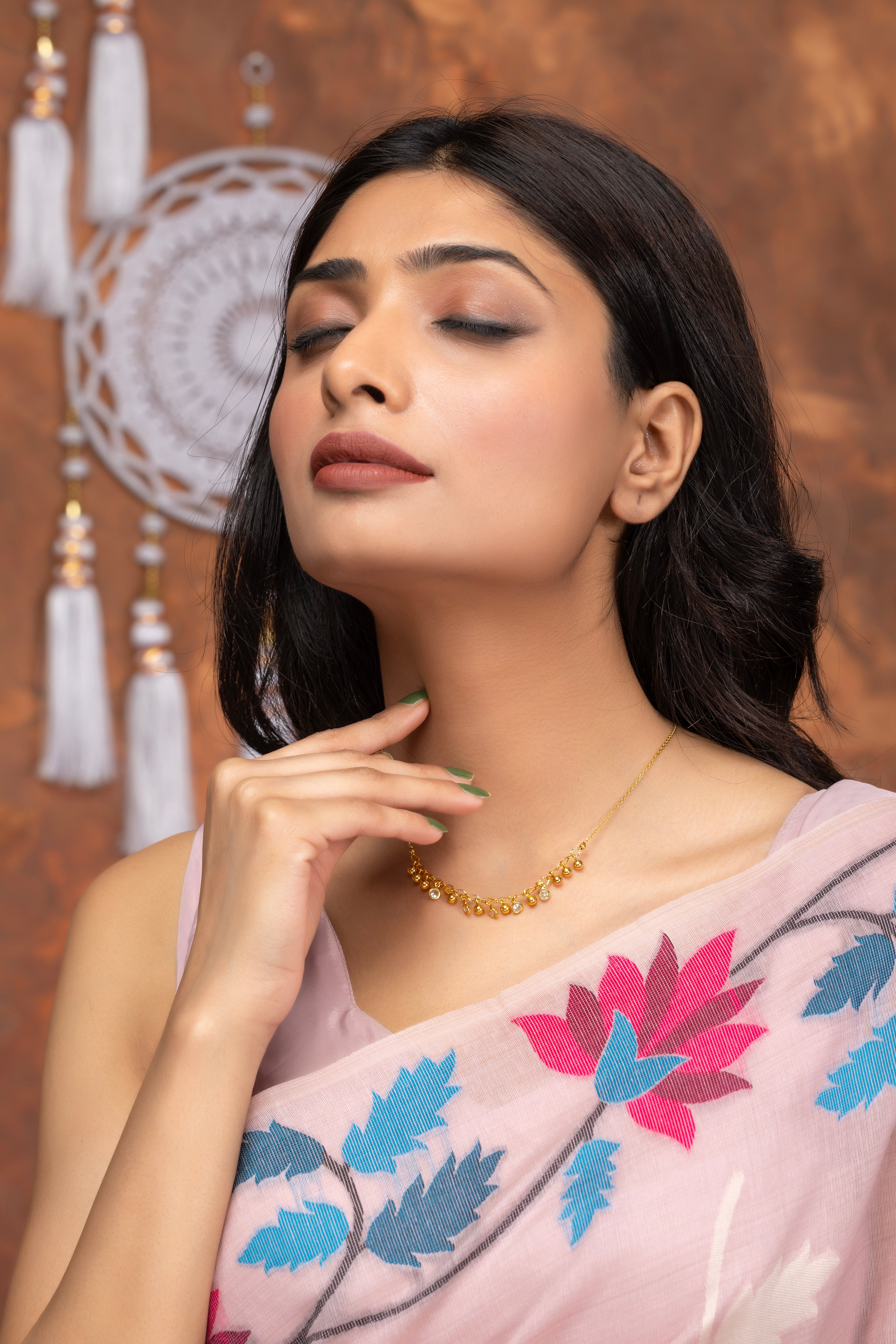 Trishika Gold Tanmaniya Necklace PZMO