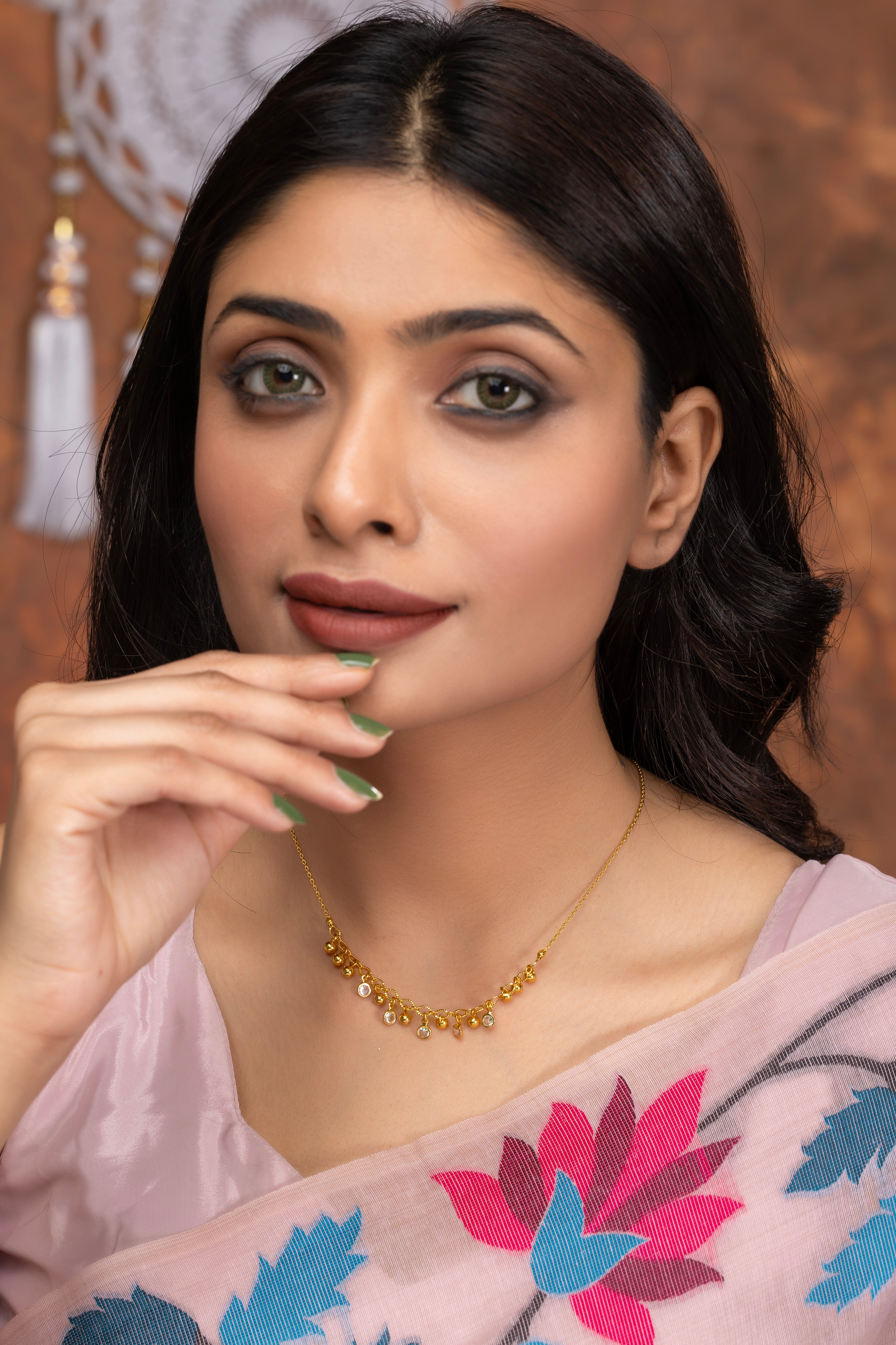 Trishika Gold Tanmaniya Necklace PZMO