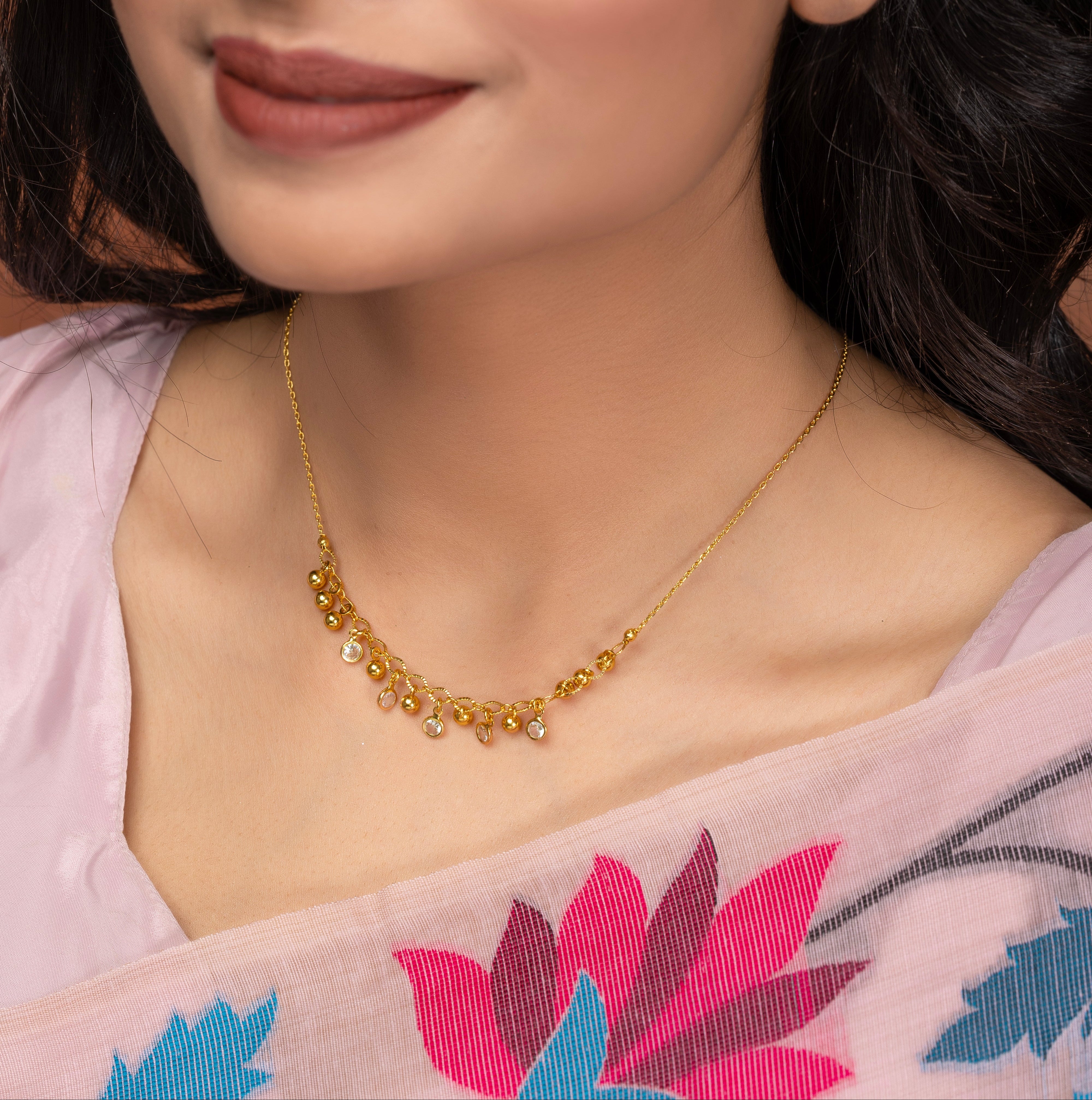 Trishika Gold Tanmaniya Necklace PZMO