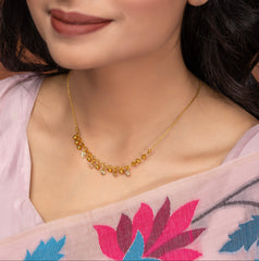 Trishika Gold Tanmaniya Necklace