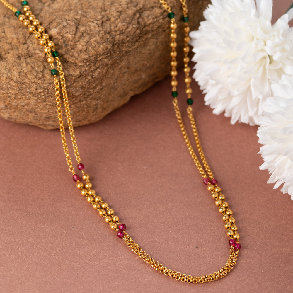 Velvet Goldplated Plated Brass Chain