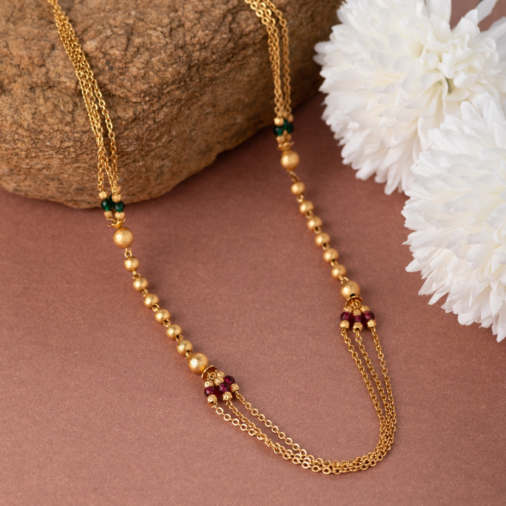 Olvira Goldplated Plated Brass Chain