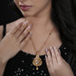 Eos Gold Plated Chain Pendant Set