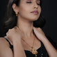 Samantha Gold Plated Chain Pendant Set